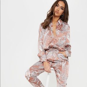 Silky Two Piece Set
